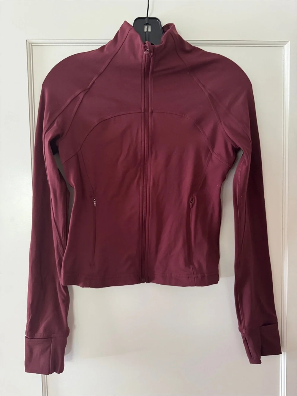 NWOT Lululemon Nulu Cropped Define Jacket - Red Merlot - Size 6